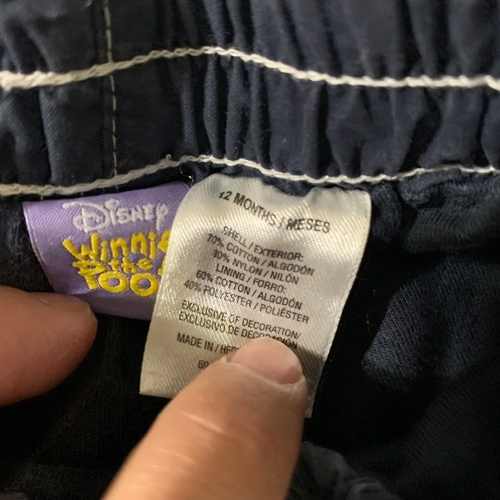 Disney Winnie the Pooh 12 months lined sweatpants - Picture 2 of 4